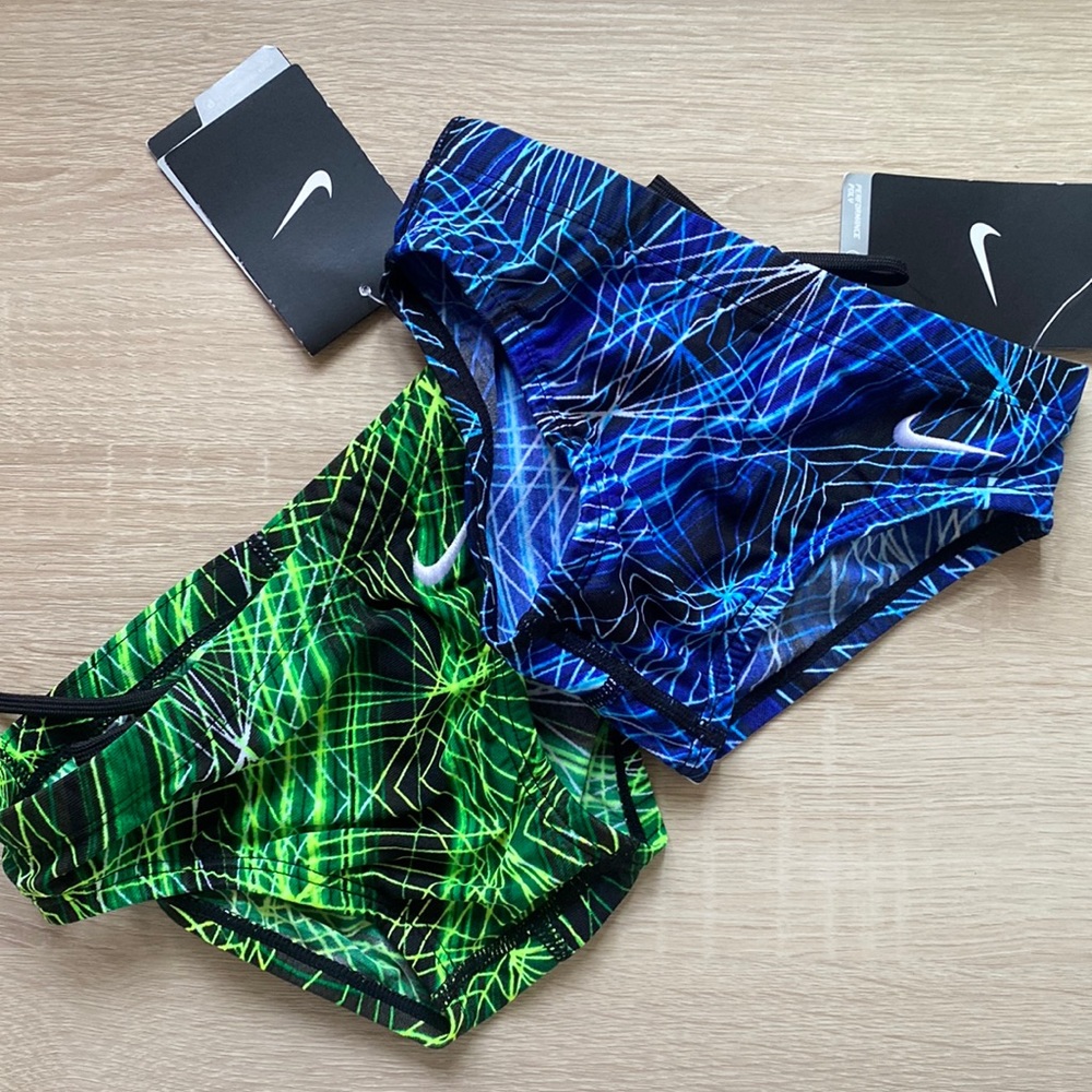 NWT Nike Boy Speedo swimsuits Trunk Brief 22 lot of 2